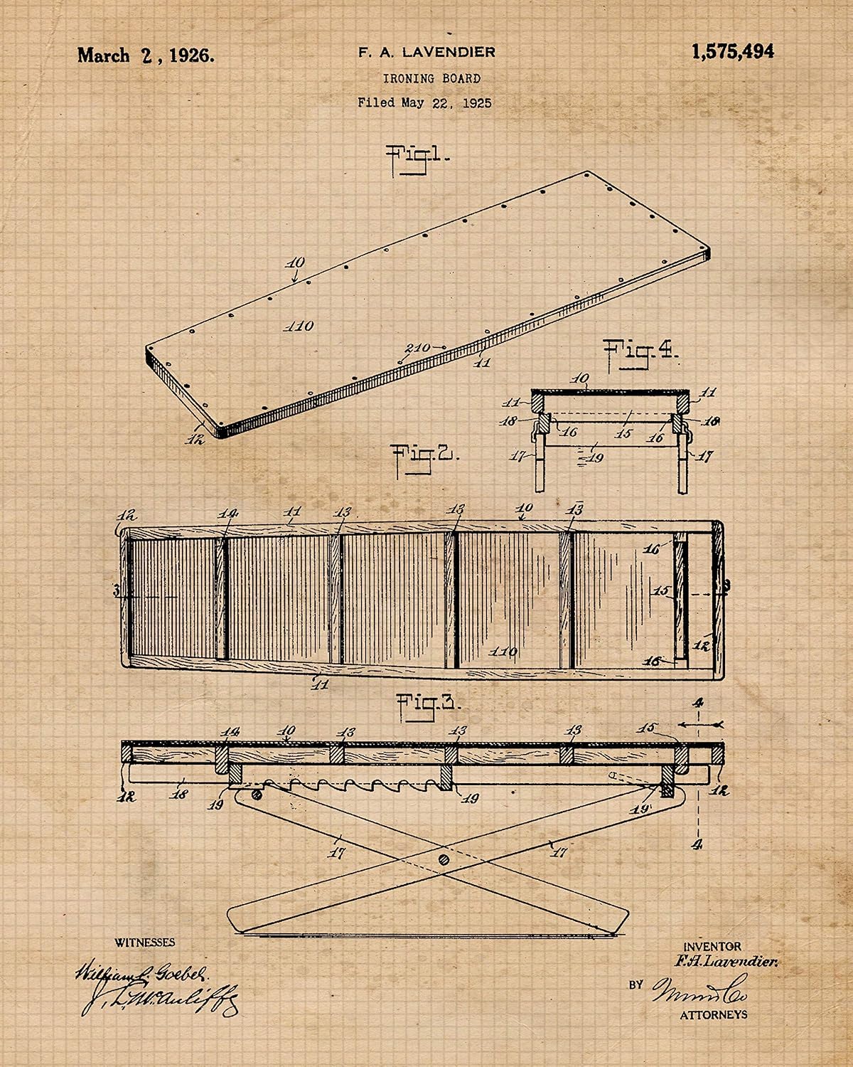 Classic Laundry Appliances Tools Patent Prints, 6 (8x10) Unframed Photos, Wall Art Decor for Home Work Office Apparel Fabric Dry Cleaning Services Shop Utilities Mud Room School Student Teacher Coach