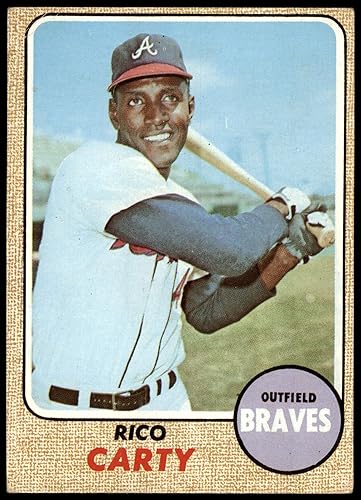 Miniatura 1 de 1968 Topps # 455 Rico Carty Atlanta Braves (Baseball Card) VG Braves