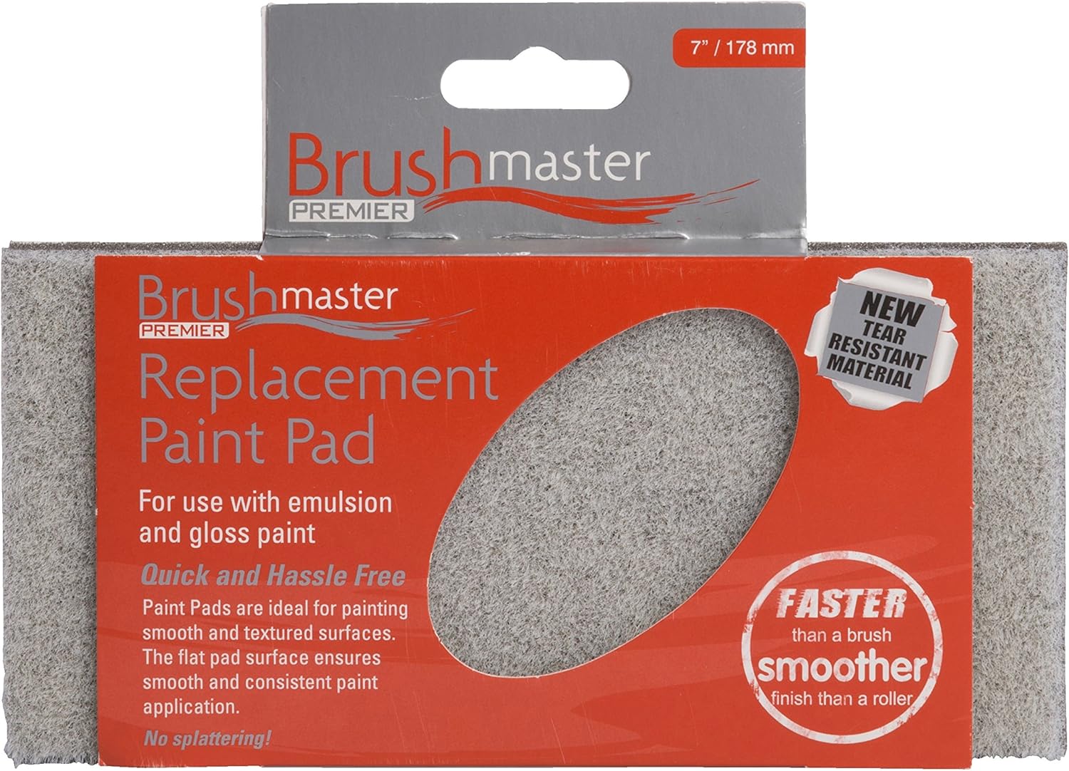 Replacement Paint Pad for Brushmaster Premier THandle (7”/ 178 mm