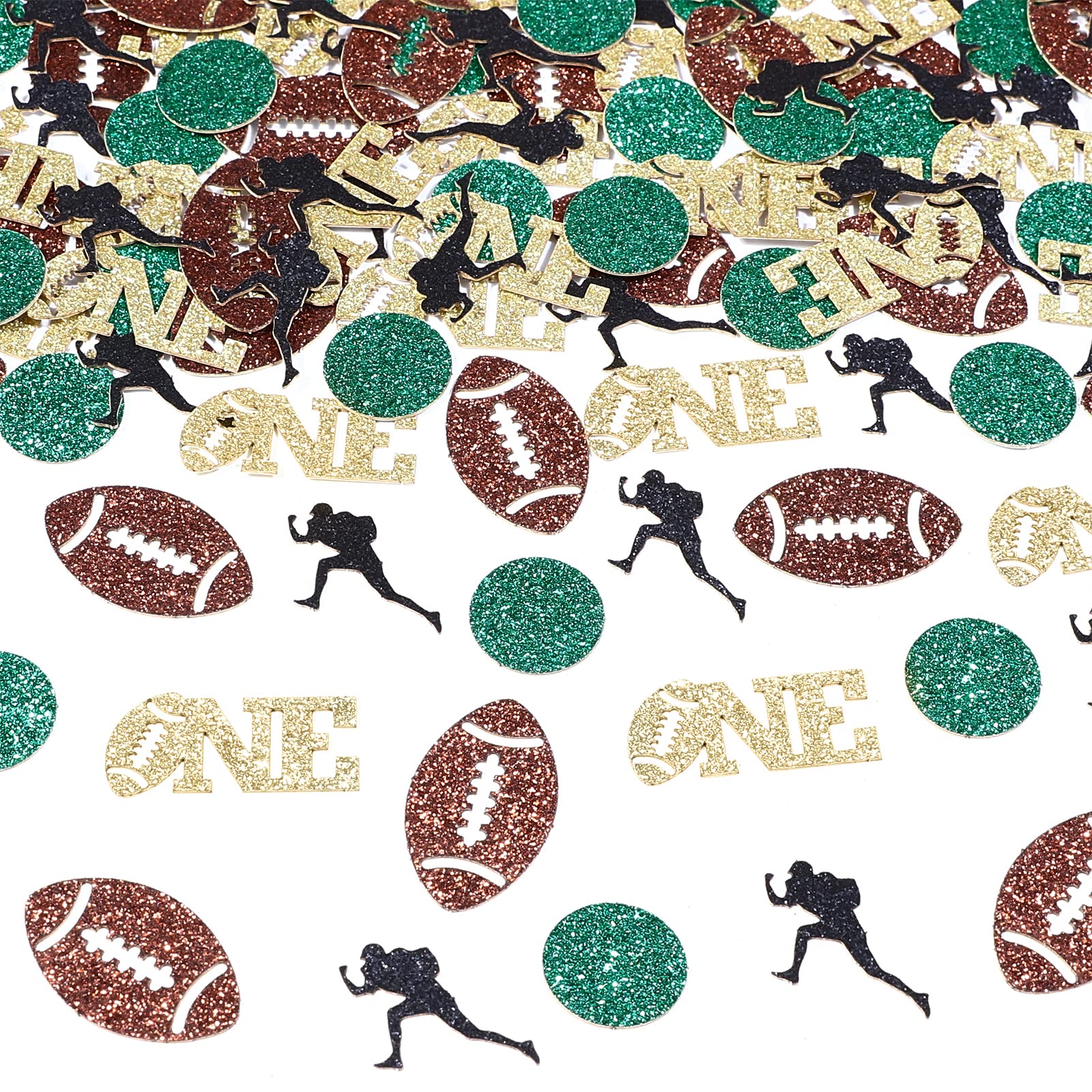 Keaziu 100PCS Football Confetti Birthday Party Decorations For Boys Table Decoration Confetti Baby Shower Boy Birthday Decorations Theme Party Decorations Green