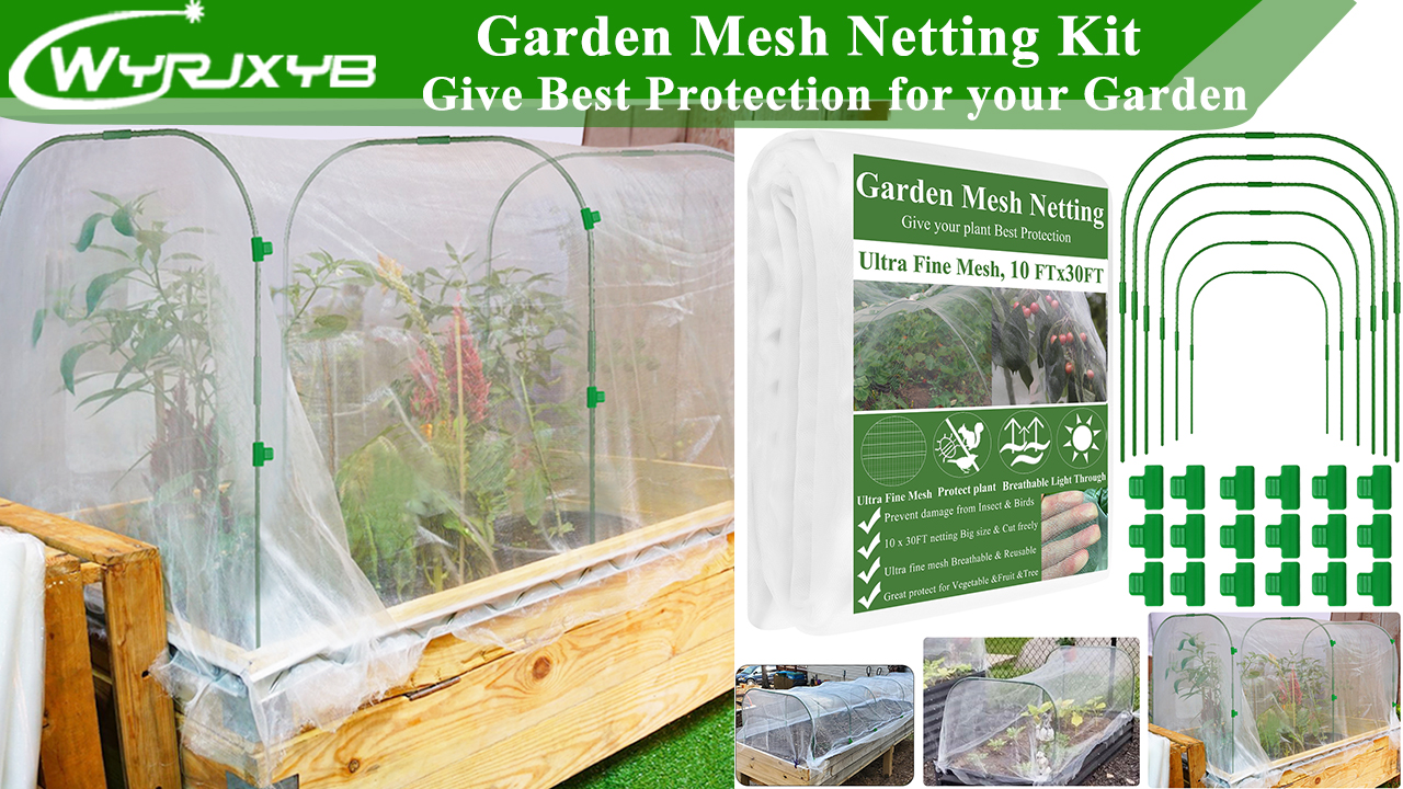 Garden Mesh Netting Kit, Plant Covers 10X30Ft Ultra Fine - View #10