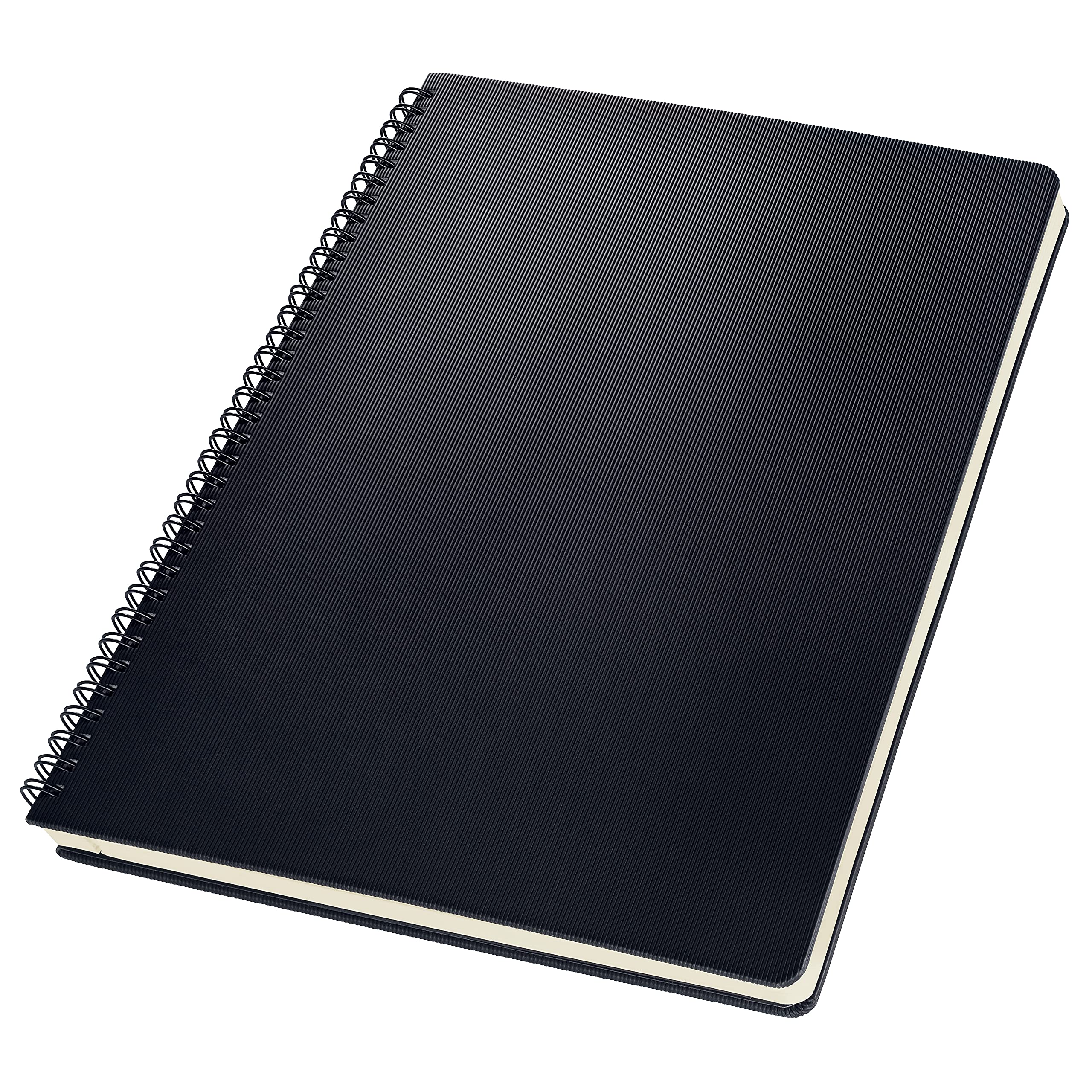 Sigel Bloc à spirales Conceptum A4 couverture rigide - 3 pièces | CO821, ligné, noir, comme journal intime, bullet journal, livre d'idées, cahier d'écriture