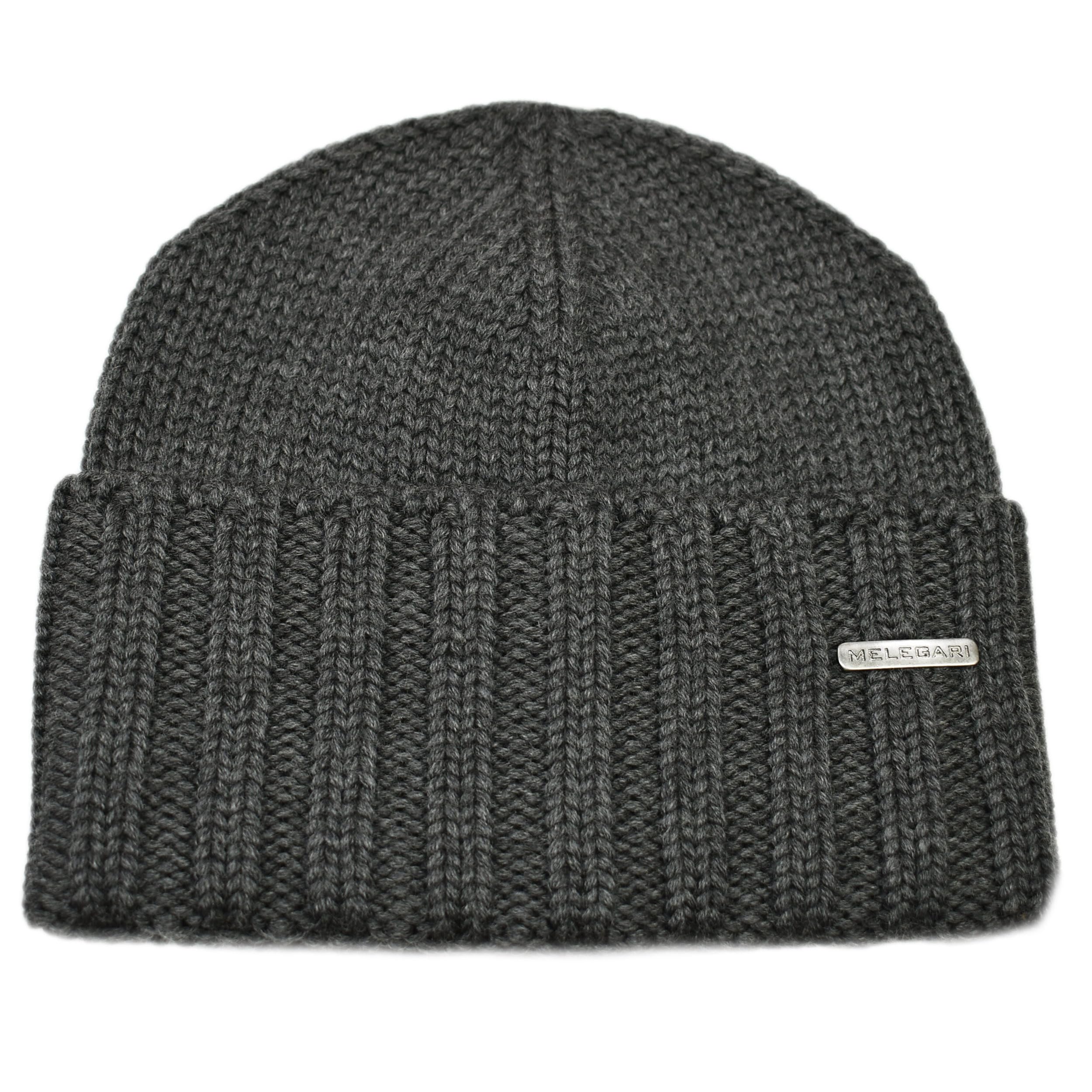 MELEGARI Gorro gorro borde alto | Beanie Varese | pura lana merino | Made in Italy