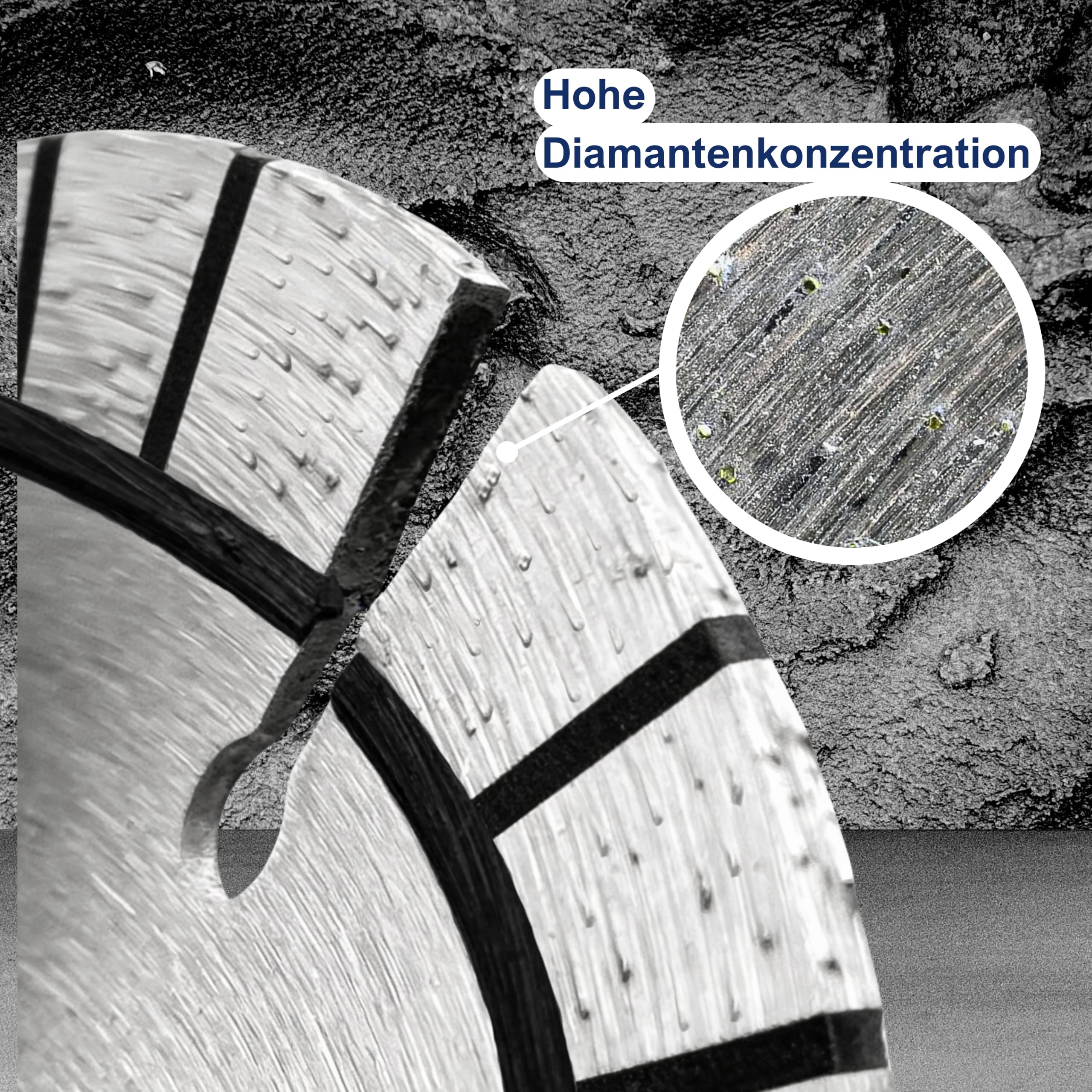 SOLGA Diamanttrennscheibe Turbo - 400mm - 25,4mm - 3,2mm - Beton, Stahlbeton, Asphalt, Ziegel, Stein, Porenbeton, Granit - Sägeblatt für Benzin Elektro Winkelschleifer