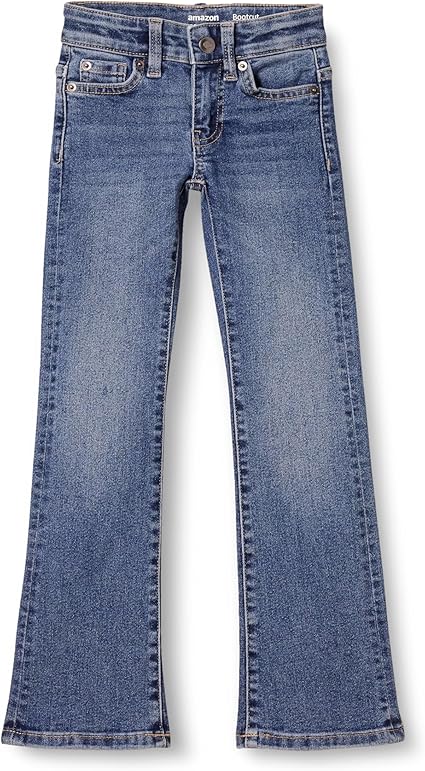 Amazon Essentials Girls' Slim Boot-Cut Stretch Jeans