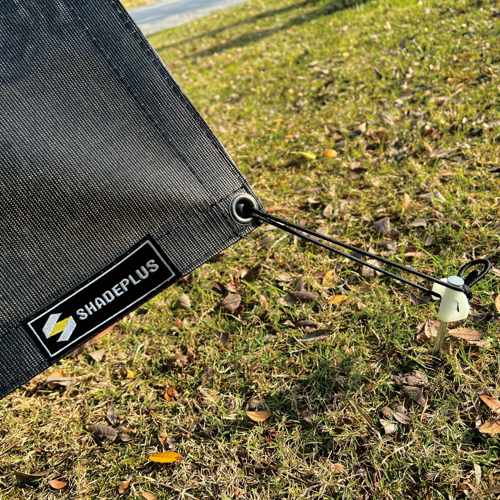Pare-soleil pour camping-car - Paroi latérale en maille noire - Partie latérale universelle pour caravane - Protection UV et brise-vue
