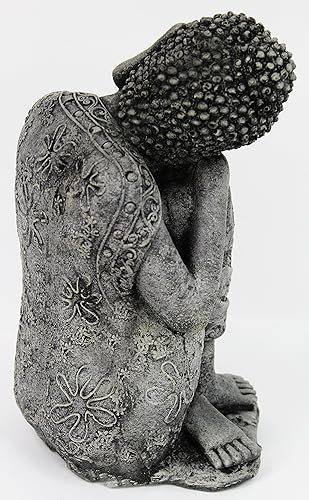 Miniatura 2 de Estatua de Buda tailandés Decoración de yoga para el hogar y el jardín, estatua de hormigón, colección asiática