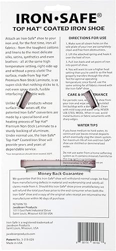 Miniatura 6 de Zapato de hierro prémium resistente al hierro con sombrero de copa con placa de suela laminada antiadherente