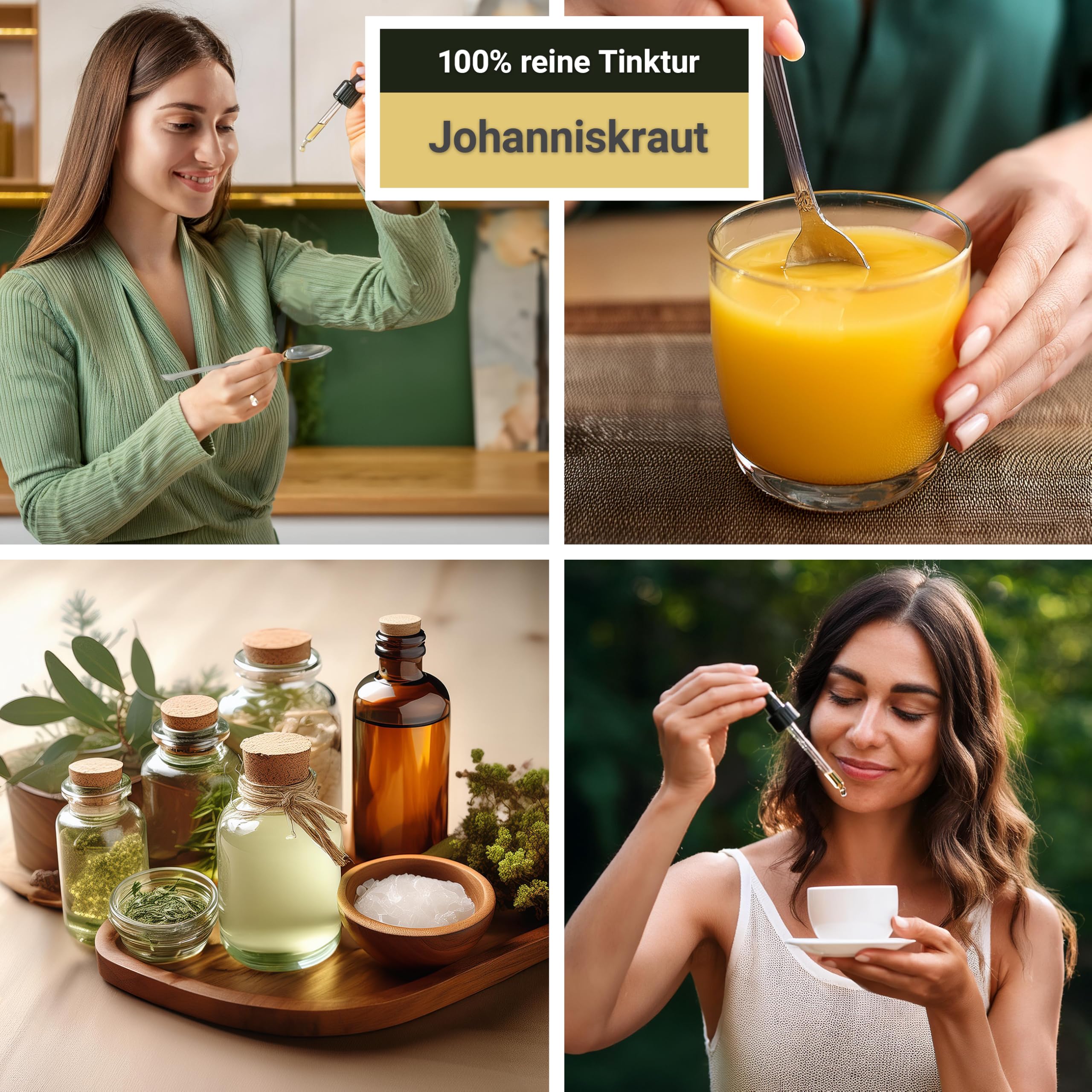 Johanniskraut Tinktur 100ml | Hypericum perforatum Tropfen (1:4 Extrakt) | Top Premium Qualität aus Österreich | Veganes Nahrungsergänzungsmittel | Echtes Johanniskraut, Tüpfel-Johanniskraut