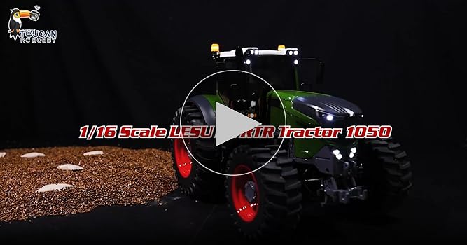 Amazon.com: wheelfun 1/16 4X4 LESU 1050 RC Tractors RTR Metal