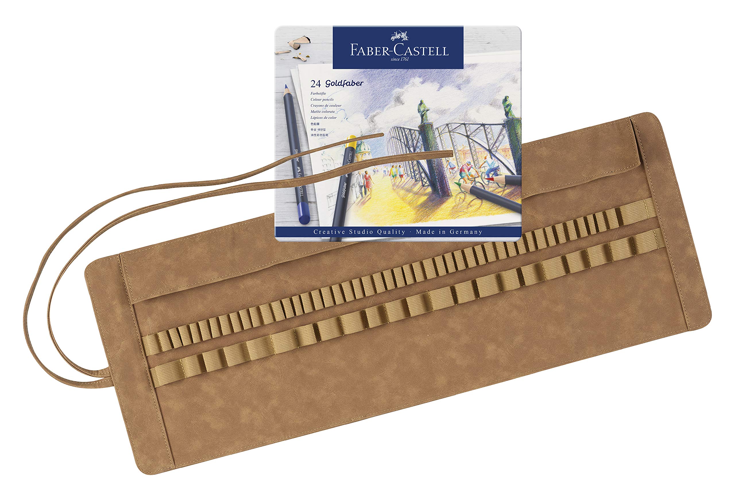 Faber-Castell 180010 - Stifterolle Art & Graphic (24er Set, Farbstifte)