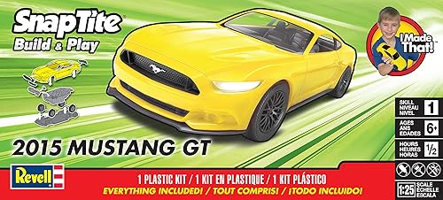 Miniatura 3 de Revell SnapTite Build & Play 2015 Mustang GT Kit de modelo de plástico