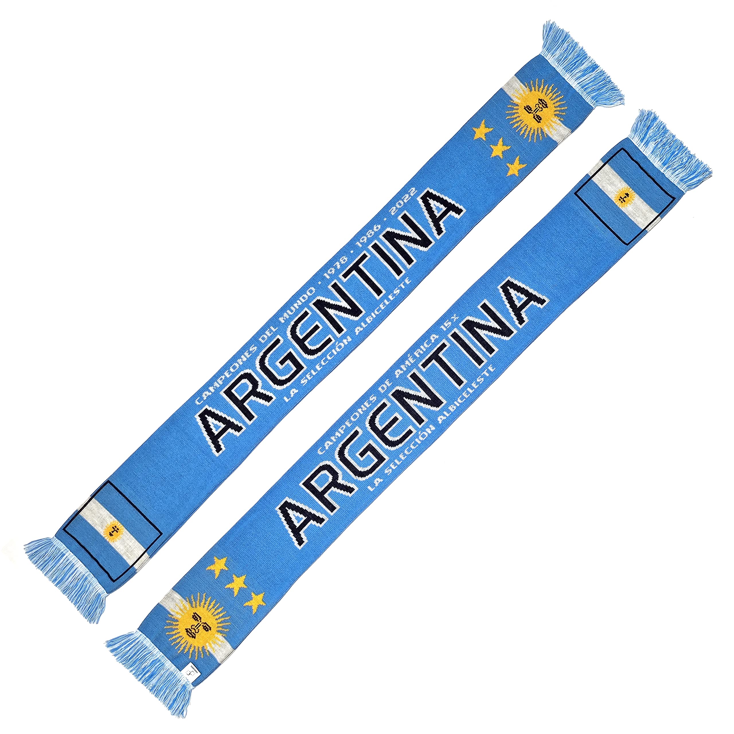 Euroscarves Argentyna piłka nożna dzianinowy szalik