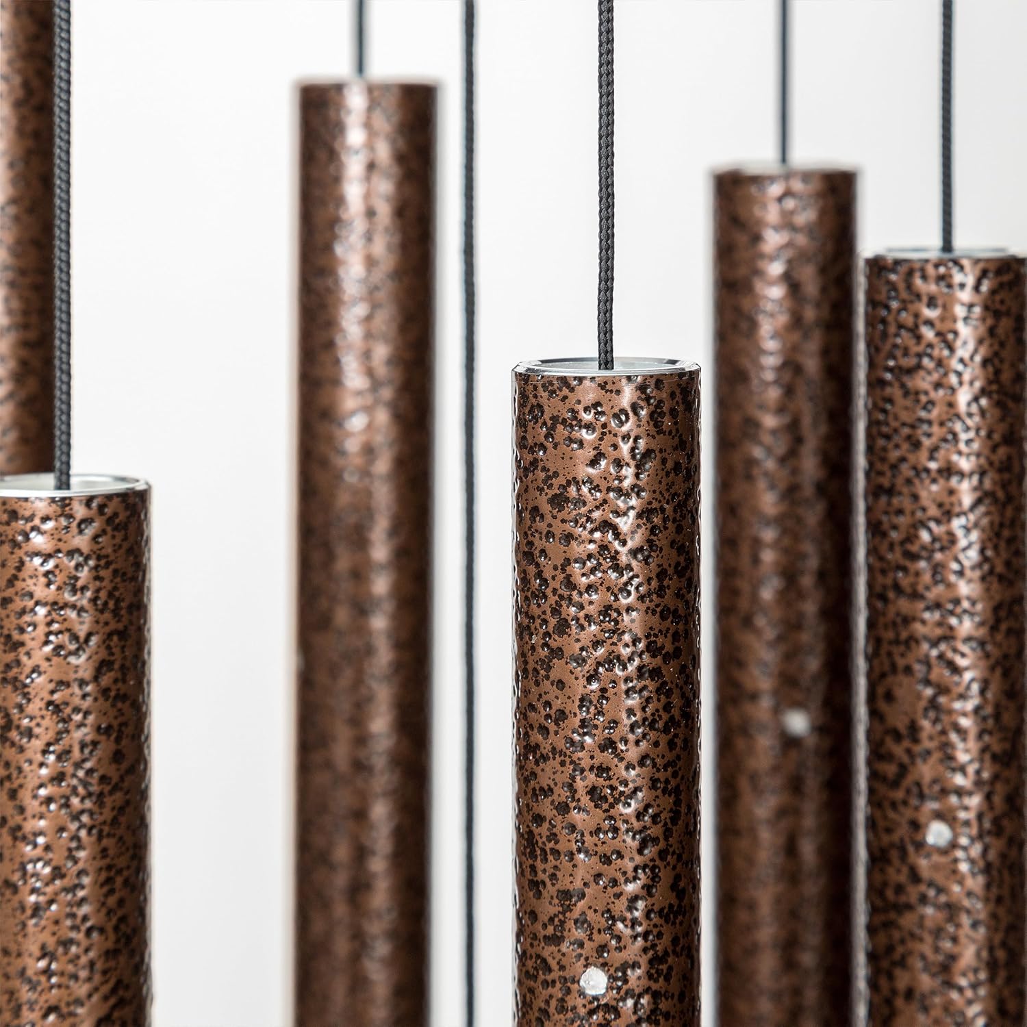 Corinthian Bells 27" Wind Chime – Copper Vein – “Faith, Hope & Love” Engraving from 1 Corinthians 13:13 – Hand-Tuned Inspirational Chime for Weddings, Anniversaries, Housewarmings & Spiritual Gifts