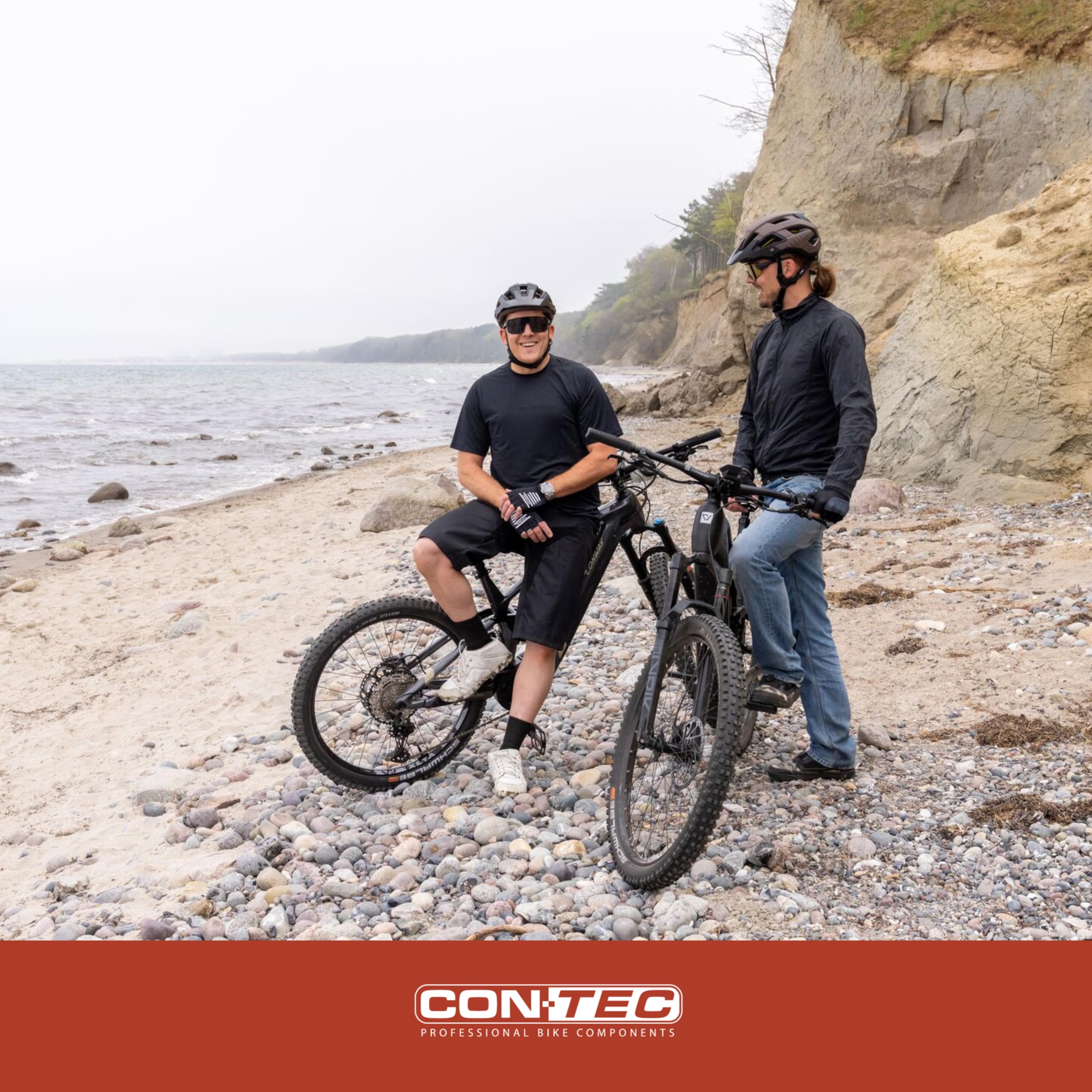CONTEC Fahrrad-Griffe Merge Trekking Bar Kork, Länge 140mm, D3-Dreikomponenten, G-Link System, Ergonomisch, Stoßdämpfend, mit BarEnds, braun, Paar