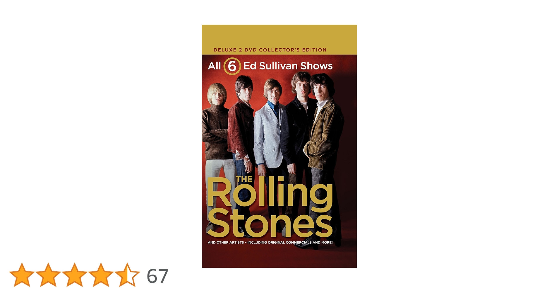 Amazon.co.jp: 6 Ed Sullivan Shows Starring the Rolling Stones [DVD