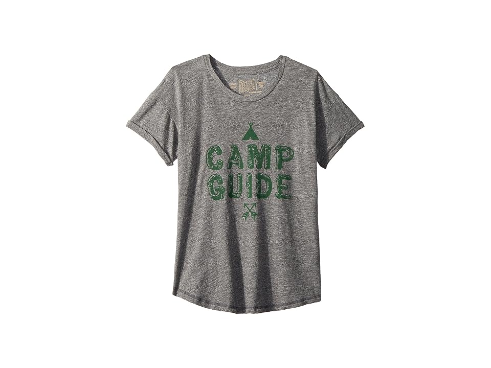 

The Original Retro Brand Kids Camp Guide Mocktwist Rolled Short Sleeve Tee (Big Kids) (Mocktwist Heather Grey) Girl's T Shirt