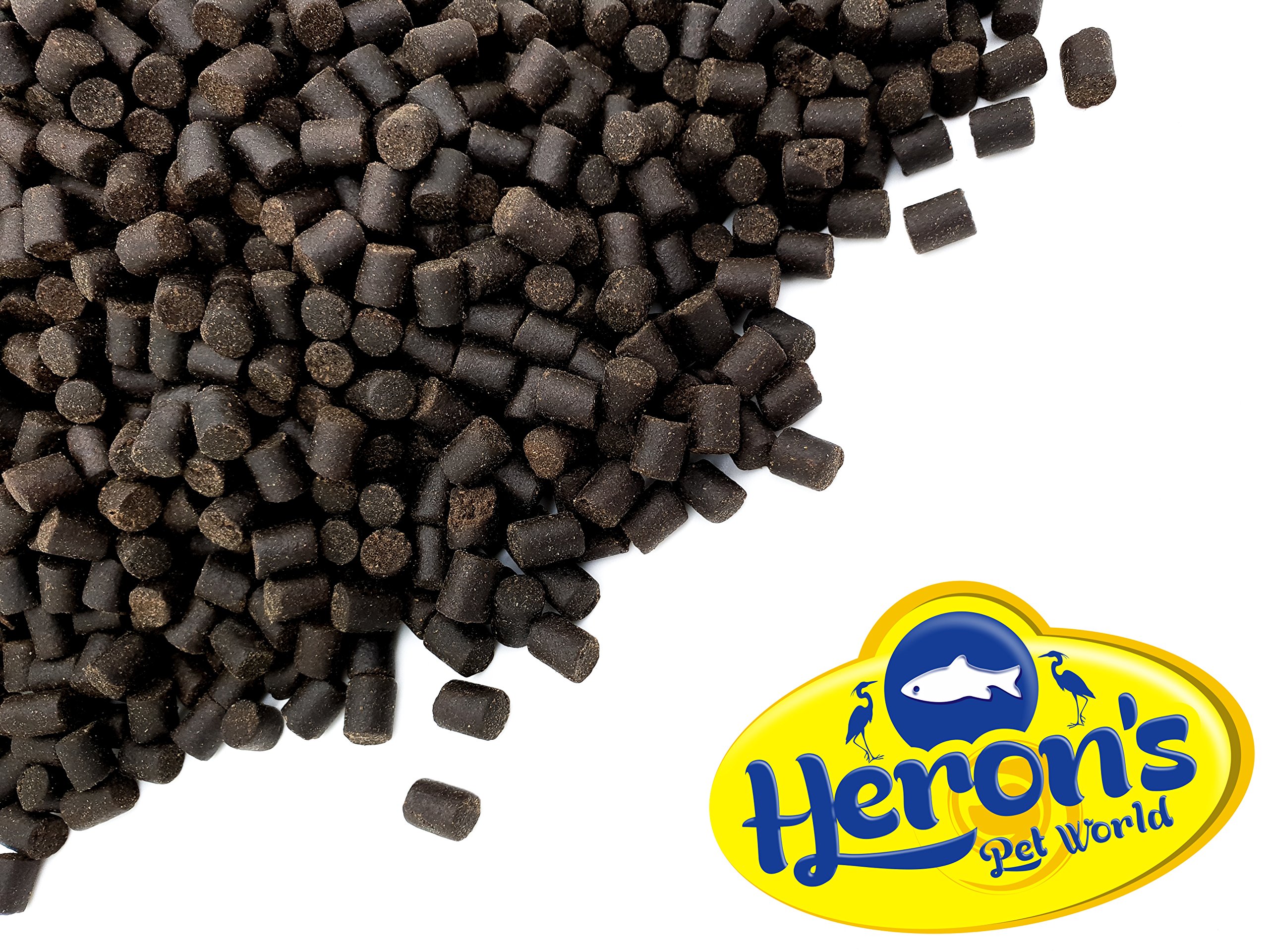 HERONS - Premium Sturgeon Pellets, 6mm Premium Fish Food, For all Sturgeon Species, Sterlets, Improves Growth and Enhances Immune System, High Protein, Sinking Pellets – 25Kg