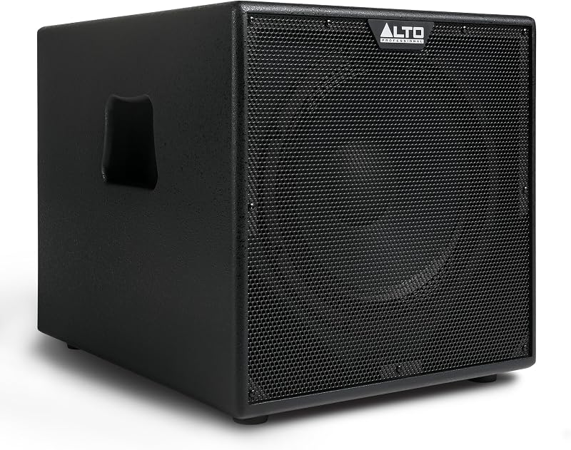 Alto TX12S Subwoofer PA autoamplificado de 900 W y 12" | Rendimiento mejorado con DSP, bobina celular de 2", entrega de graves profundos y configuración sencilla Plug-and-Play