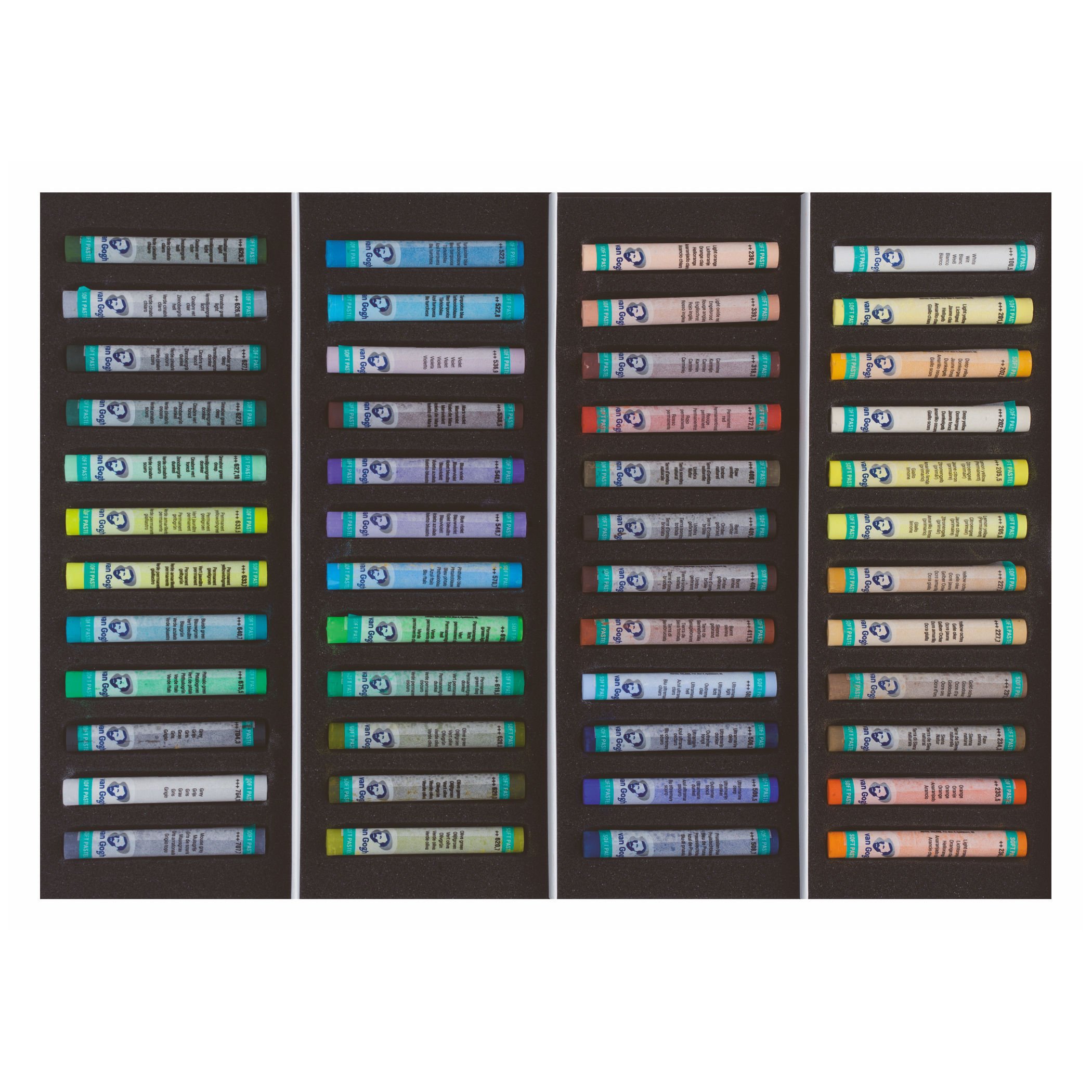 Van Gogh Weiche Pastelle - 48 Farben Set Landschaft - Hochwertige Pigmente - Studenten-Künstler Niveau - Ideal für Detail und Deckkraft - Schwermetallfrei