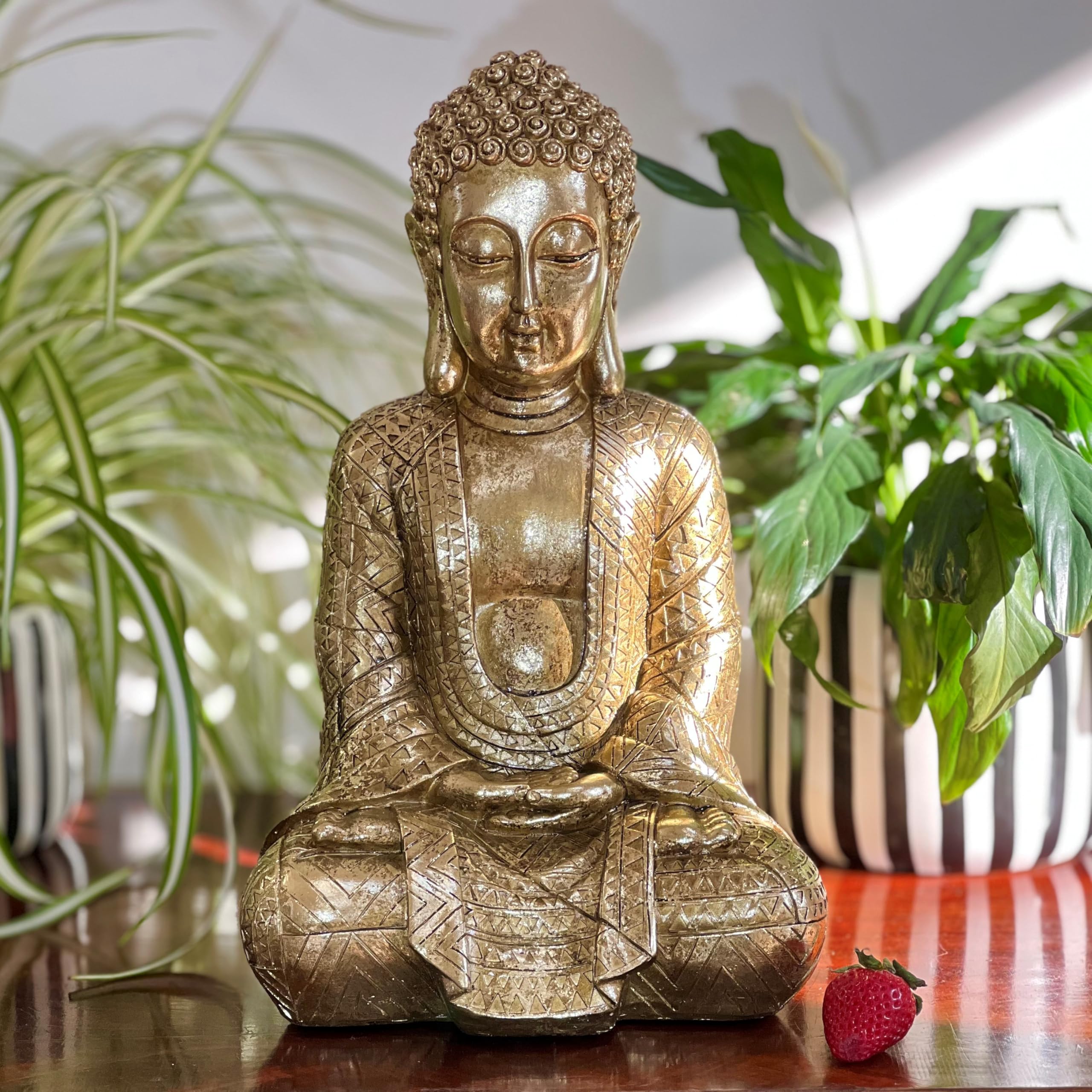 Amazon.com: WHW Whole House Worlds Golden Temple Buddha 15.25 Inch