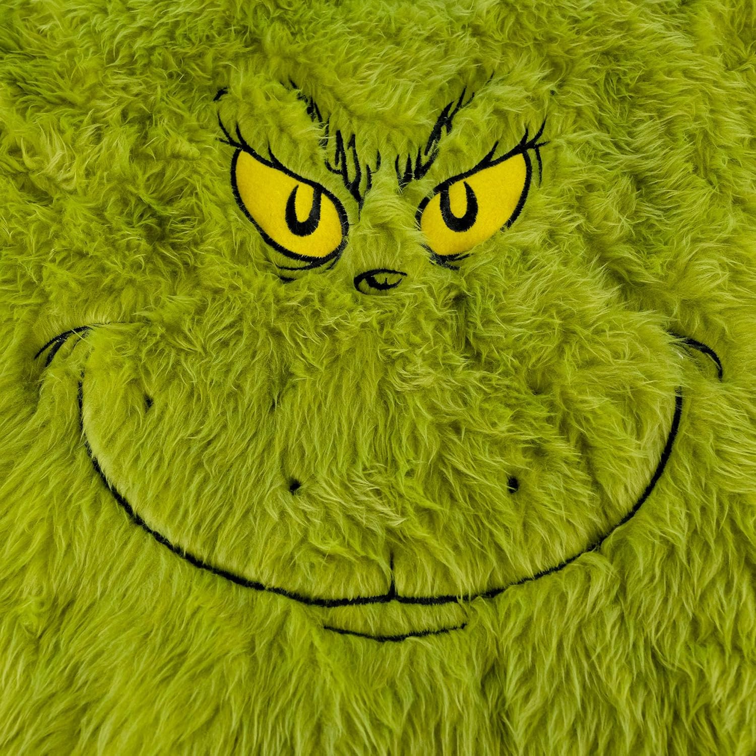 WondaPop How The Grinch Stole Christmas: Furry 48" Christmas Tree Skirt, Indoor Holiday Home Decor