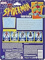 Vista 3 de Spider-Man Hasbro Marvel Legends Series - Figura de acción coleccionable de Goblin verde de 6 pulgadas, colección retro