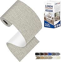 Vista 114 de KING MOUNTAIN Parches de reparación de lino fino, tela autoadhesiva, 8 x 11 pulgadas, 2 unidades, multicolor, para sofá (negro carbón)