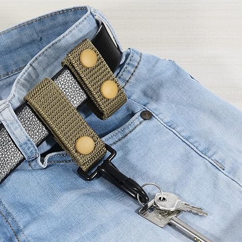 Miniatura 5 de PATIKIL Llavero de nailon con correa de nailon para colgar con soporte de llave a presión