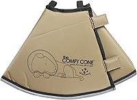 Vista 17 de All Four Paws The Comfy Cone Cuello de recuperación para mascotas, Negro