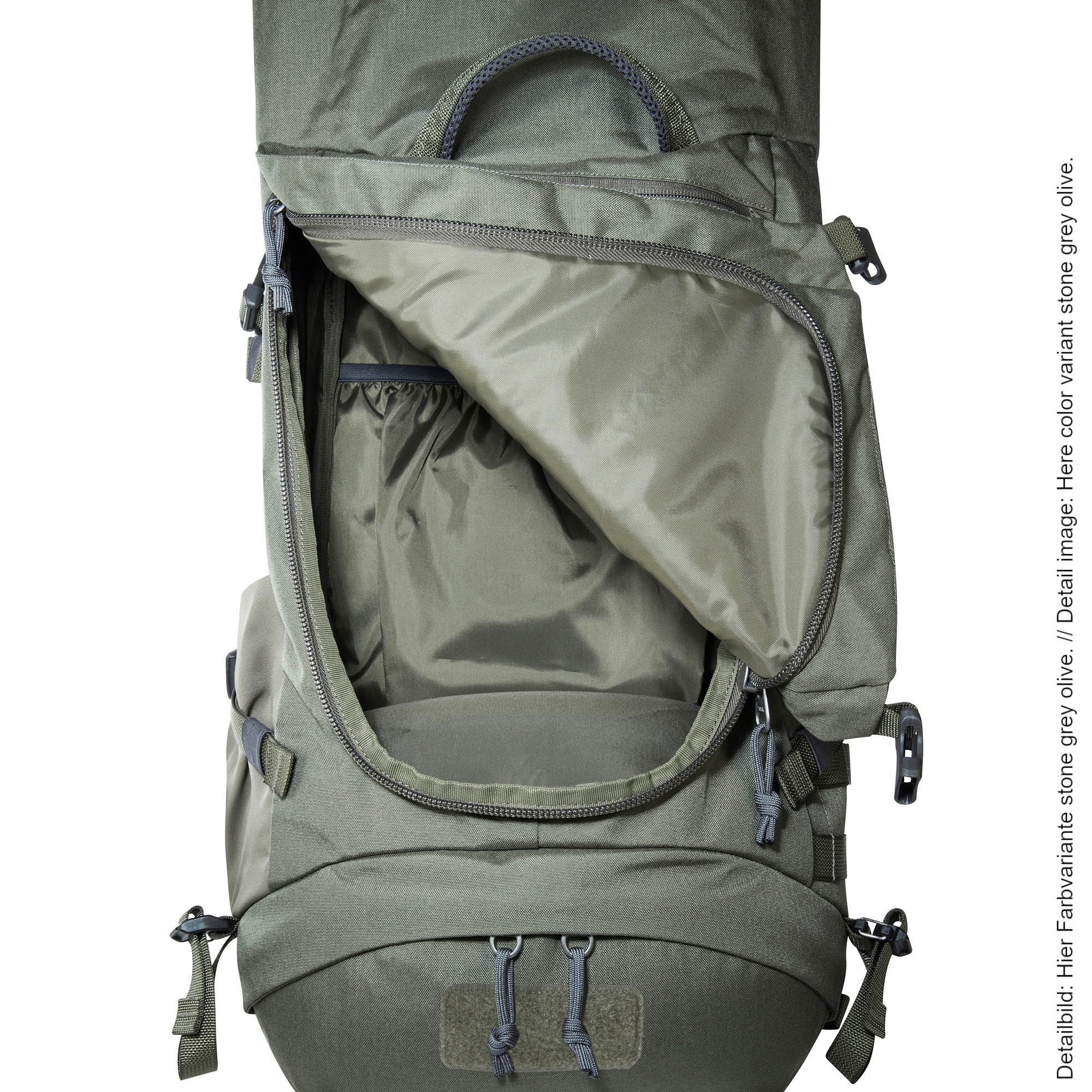 Tatonka Pyrox 40+10 Women BC - Bushcraft-Rucksack für Damen - Mit großer Frontöffnung, MOLLE-System, Bodenfach, Regenhülle und stufenlos einstellbarem Rückensystem - 50 Liter