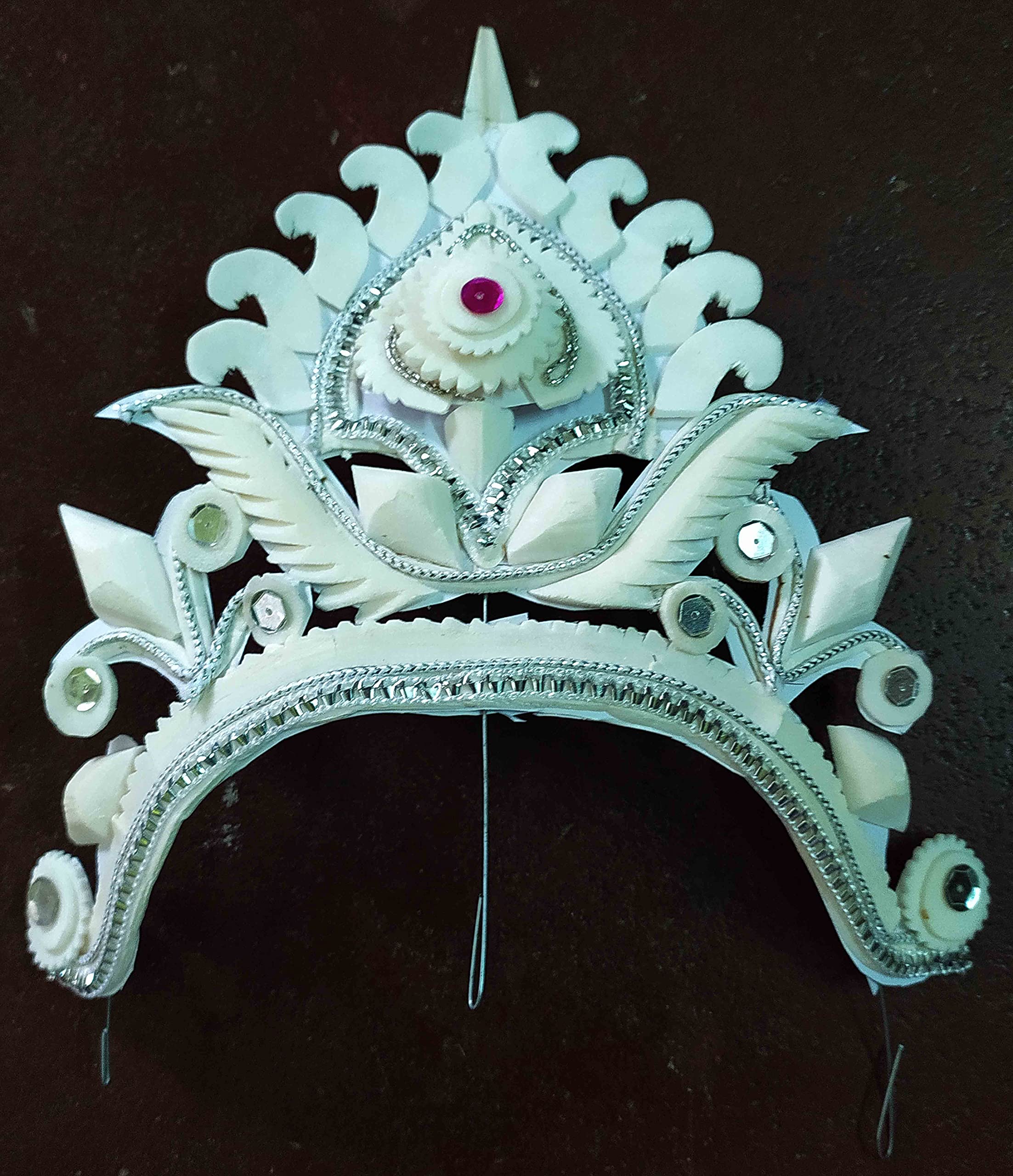 Natural Shola Bridal Crown, Shilpi, Medium