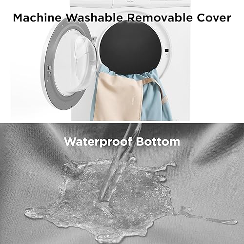 Miniatura 5 de Lesure Asiento de automóvil para perros pequeños - Asiento elevador suave para perros con bolsillo de almacenamiento y correa de seguridad con clip