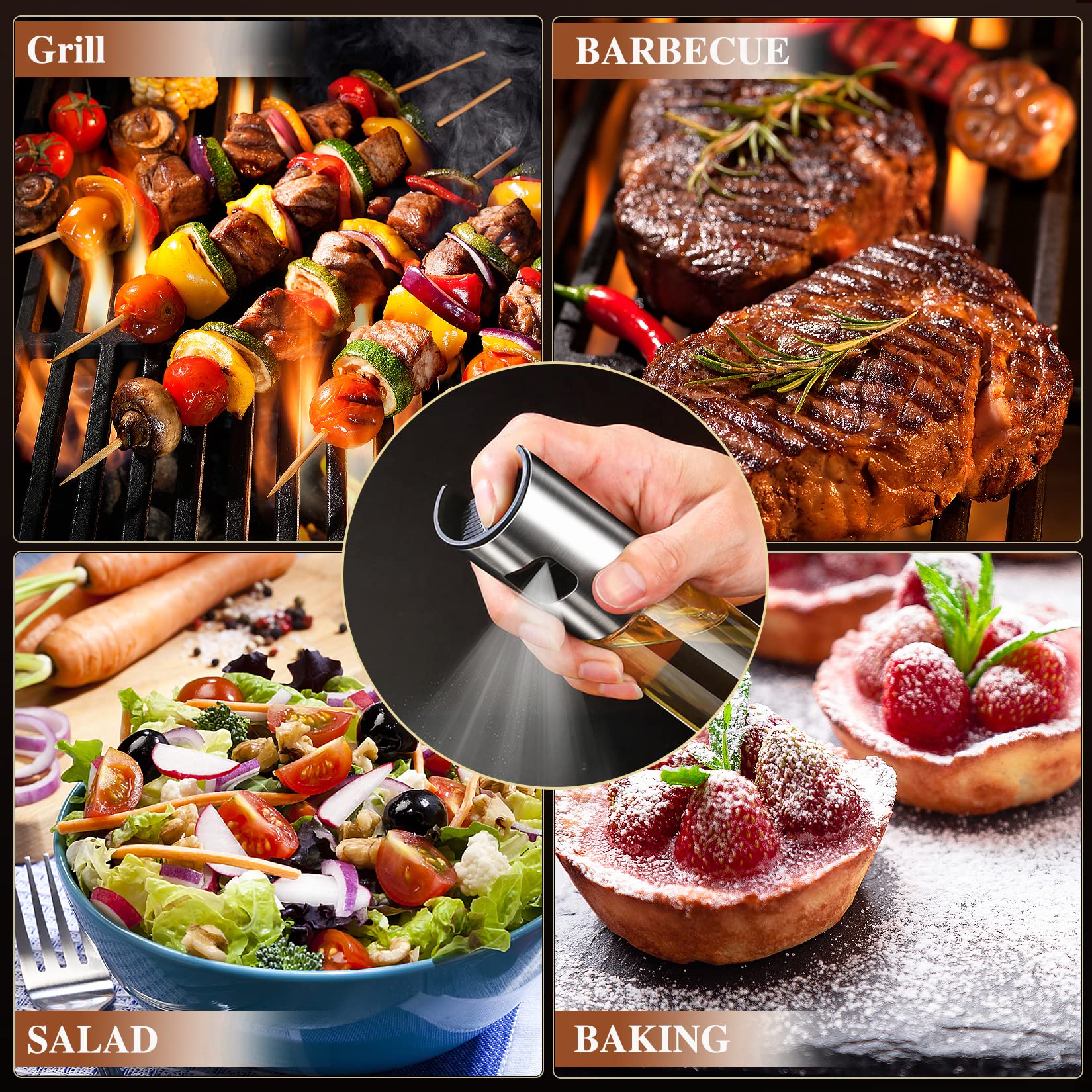 Spruzzatore Olio MumdoYAL 100ml Vetro - Per Cucina Sana E Senza Sprechi - Foto 5