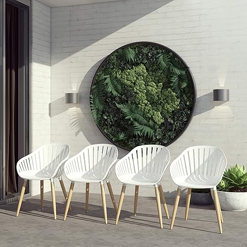 Miniatura 6 de Brampton Patio Athens - Juego de mesa de comedor rectangular de 11 piezas, ideal para patio e interior, acabado de teca claro