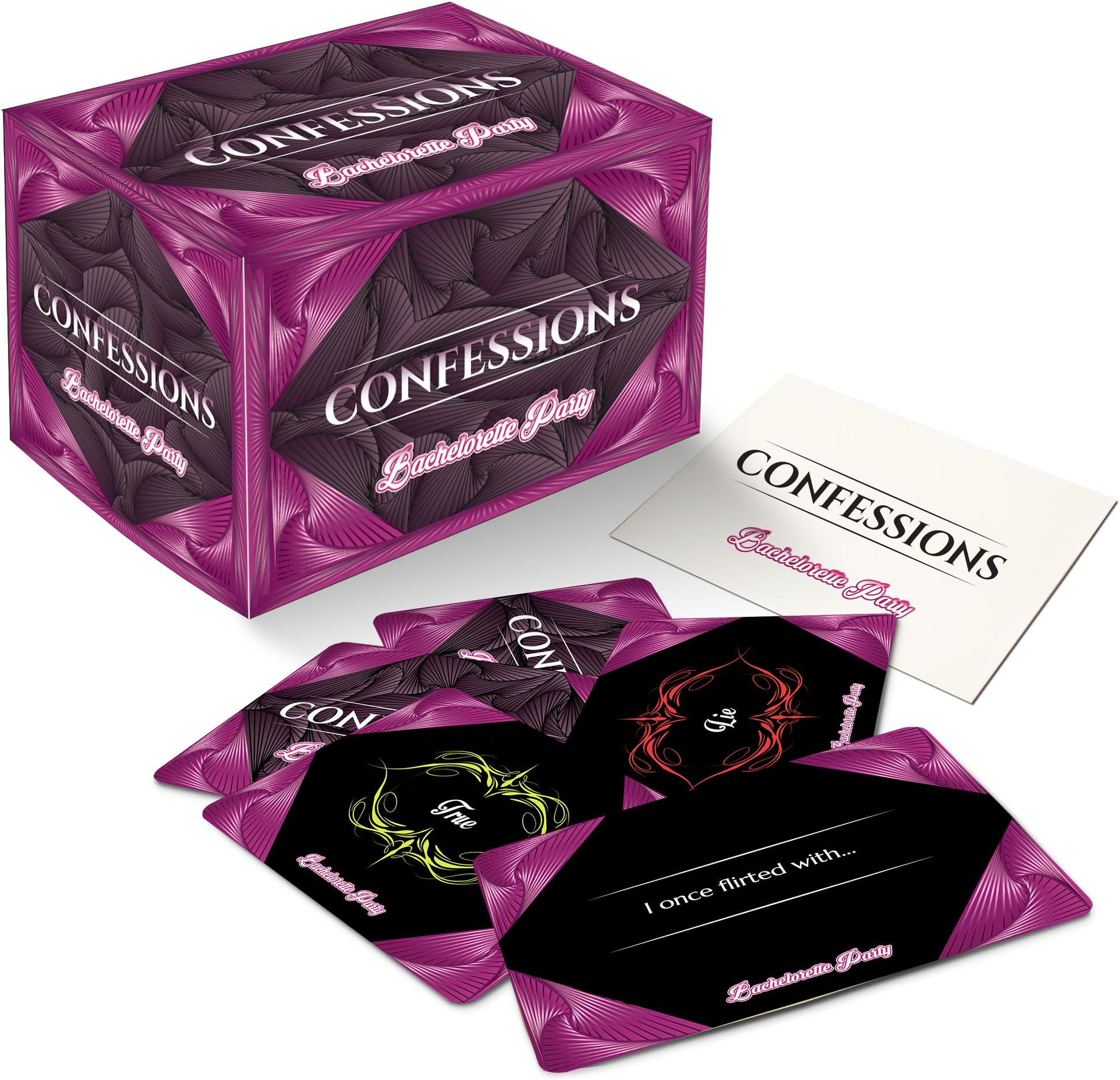 Guards Against Insanity Confessions: Bachelorette Party - The Game of Secrets and Lies. Probably The Most Awkward Party Game You Will Ever Play