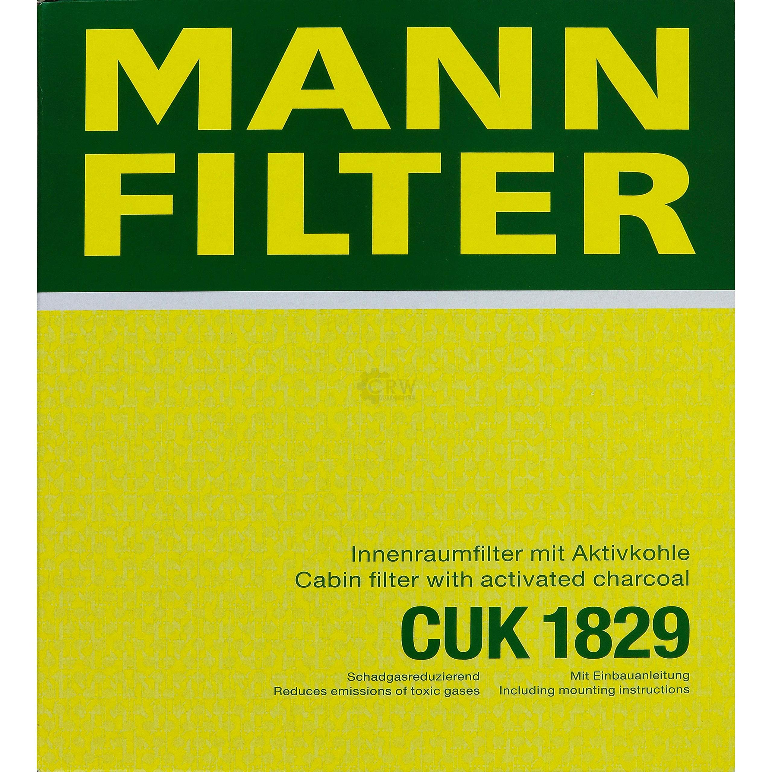 Paquete de inspección Kit de mantenimiento de filtros con filtro de aceite W 79, filtro de aire C 27 030, filtro de combustible WK 8039, filtro de habitáculo CUK 1829, tornillo de cierre