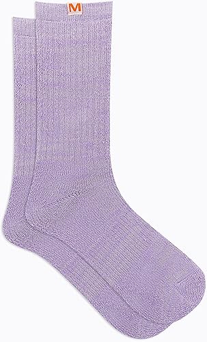 Miniatura 2 de Merrell Calcetines Cloud Crew para hombre y mujer, paquete de 1 par, ultra suaves, acolchados, cómodos, para trabajo y recuperación deportiva