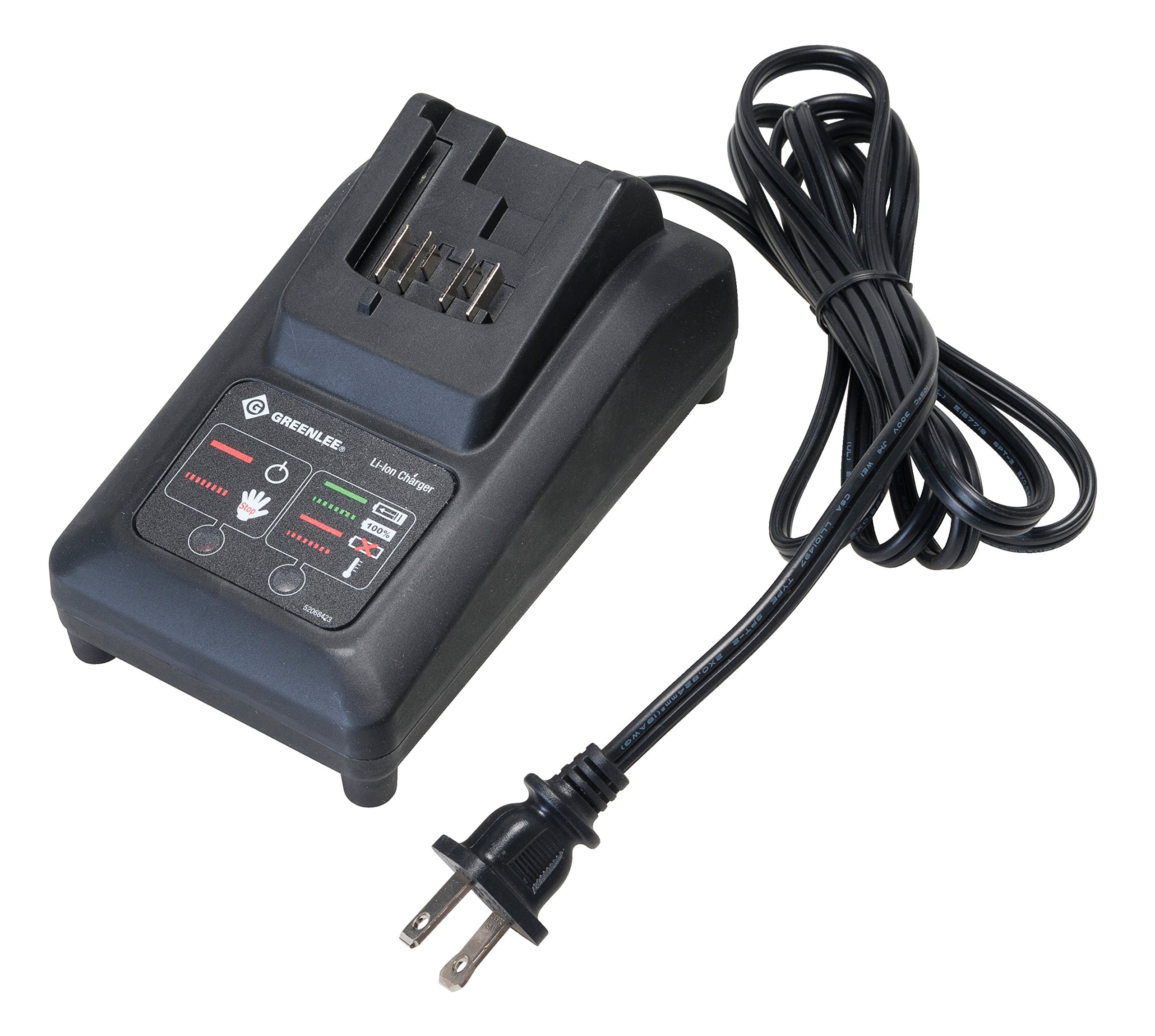 Greenlee Battery Charger, 110V, For Mfr. No. MBP108