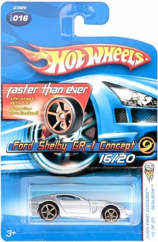 Hot Wheels 2005-016 Ford Shelby GR-1 Concept Silver FTE Realistix Escala 164
