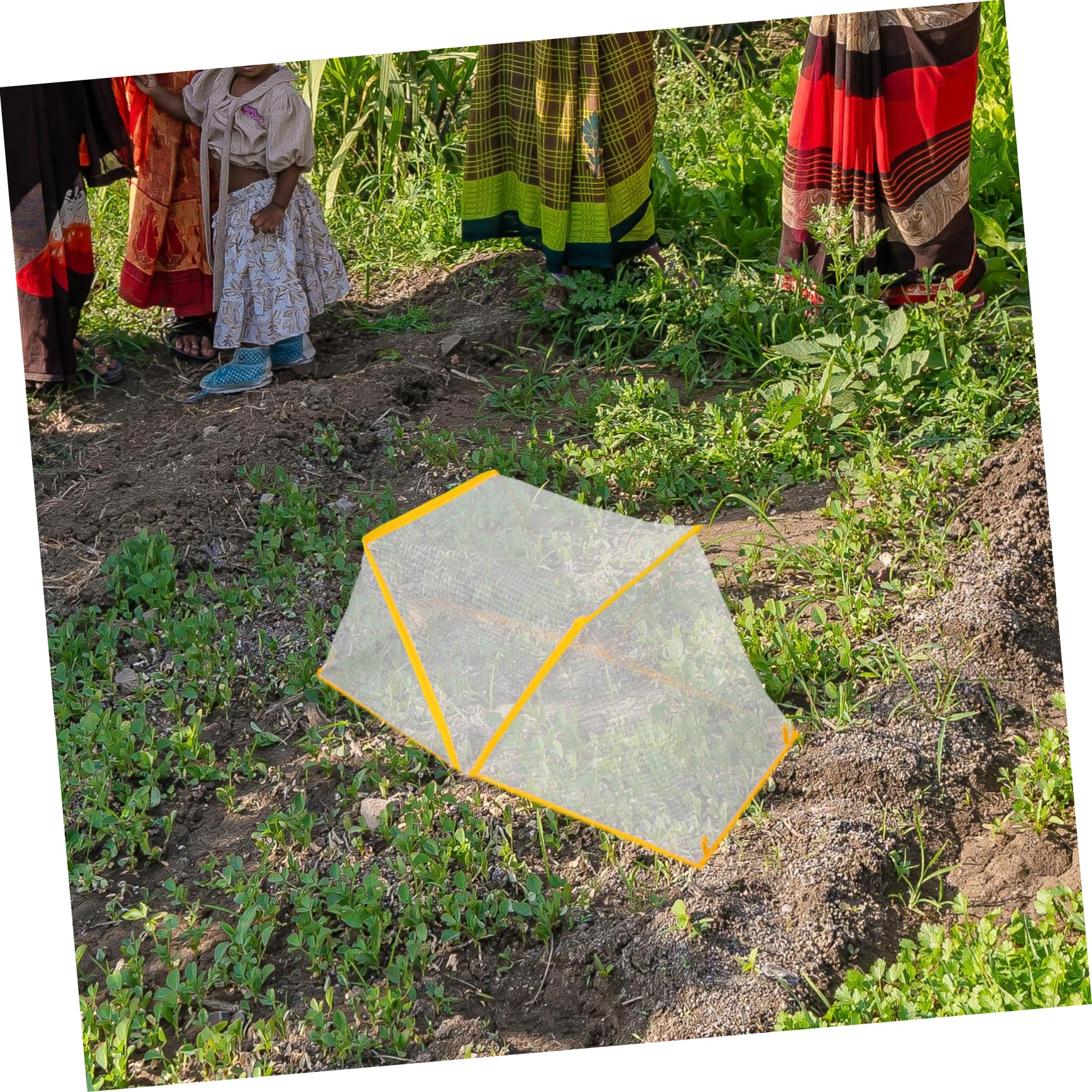 TOYANDONA Copertura Pieghevole per da Rete Protettiva per Aiuole Rialzate Protezione per Piante da Frutta e Arbusti Isolamento in Plastica per Giardinaggio Invernale all