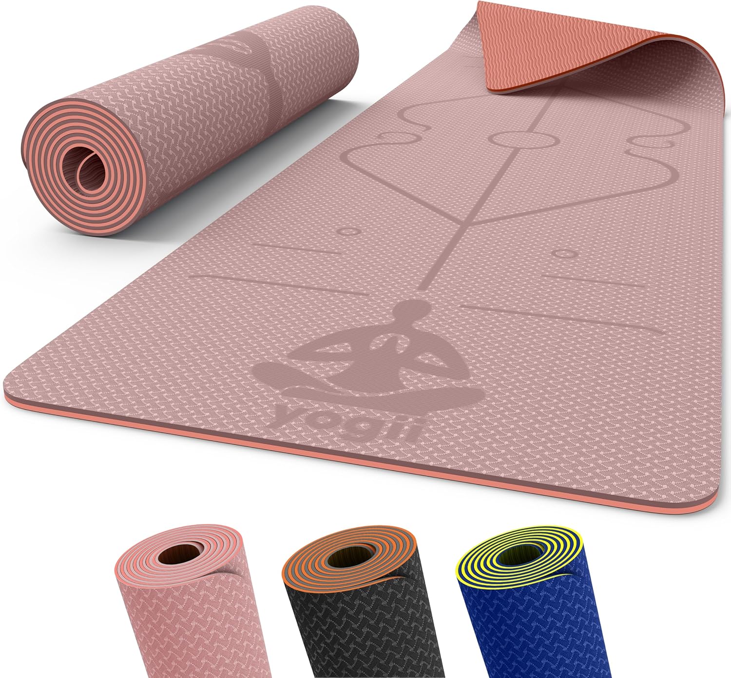 Esterilla de yoga antideslizante 6mm