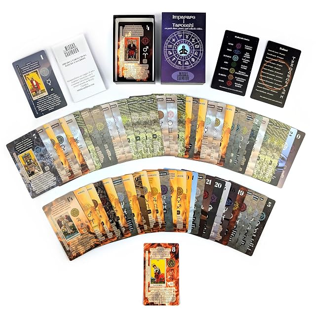 Foto 3 de 8 de Witchy Cauldron Cartas de Tarot para Principiantes con Significados (Italiano)