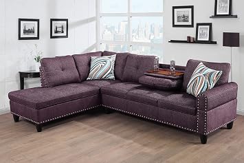 Everest L Shape Sectional Sofa for Living Room for Apartment, Game Room, Guest Room and Office