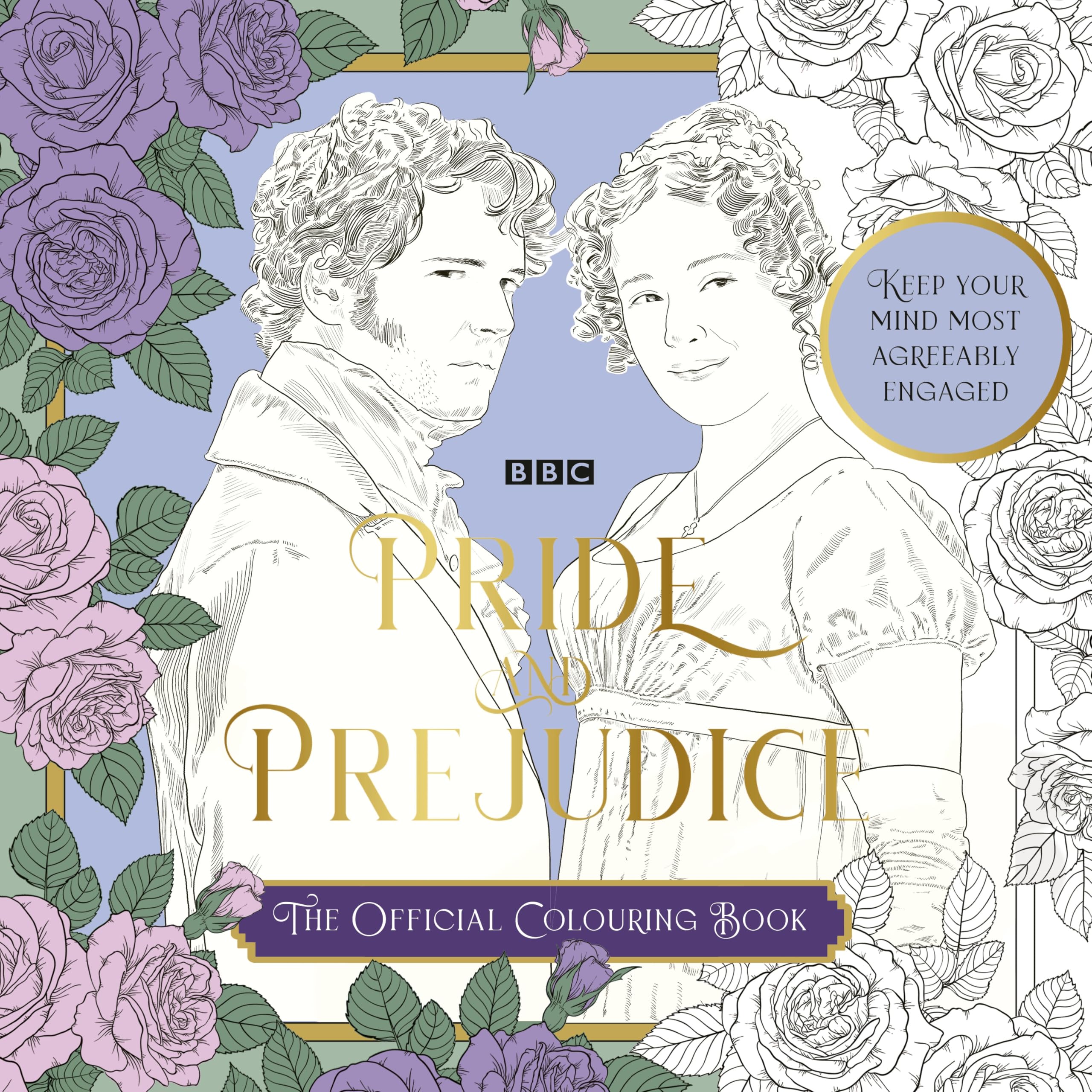 The BBC Pride  Prejudice Colouring Book by Charlotte Rickards PAPERBACK