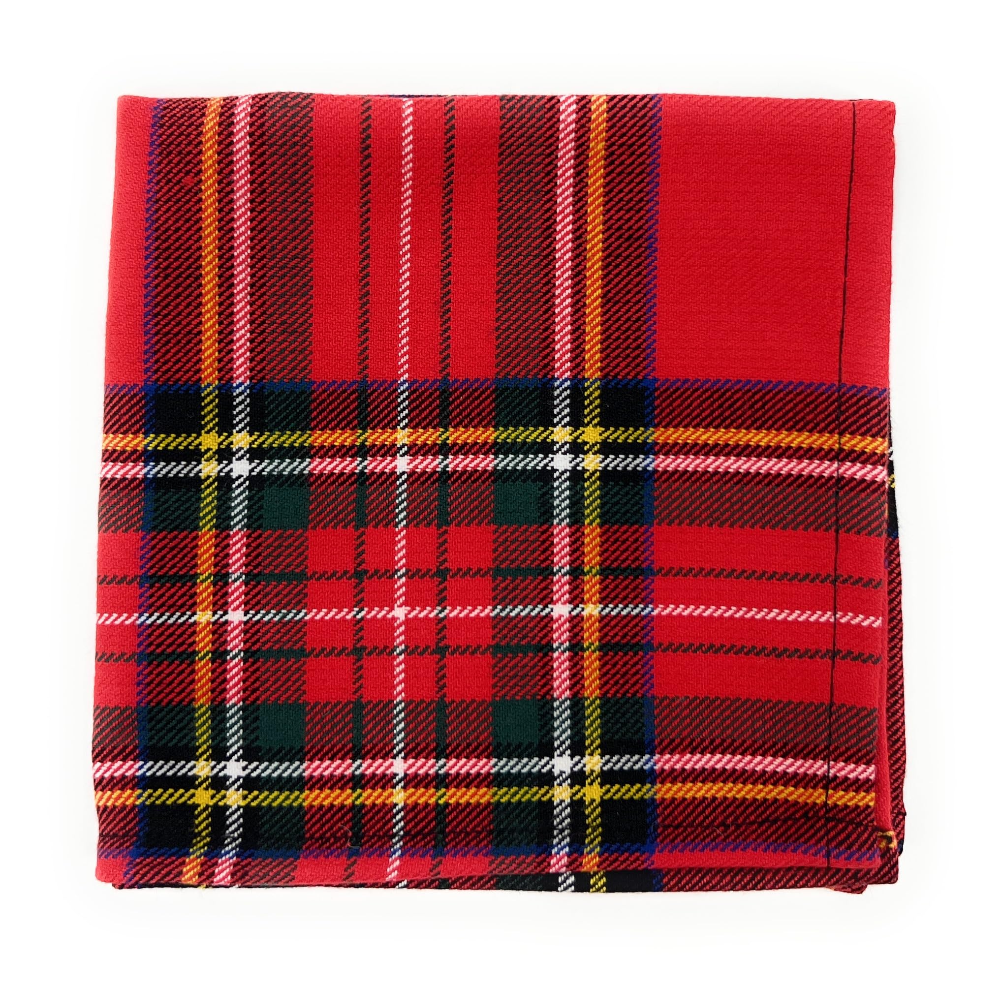 Tartan Tweeds Men's Royal Stewart Tartan Pocket Square Handkerchief 26Cm X 26Cm (Royal Stewart)