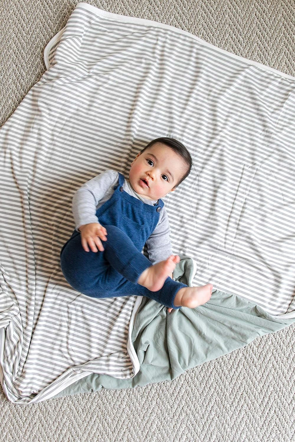 Copper Pearl Everest Three-Layer Baby Quilt: Soft, Breathable, Cozy Toddler Blanket | 46x46 Premium Polyester/Rayon
