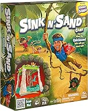 Spin Master Games Sink N Sand, Quicksand Kids Board Game with Kinetic Sand for Sensory Fun and Learning Easy Toy Gift Idea, for Preschoolers and Kids Ages 4 and up