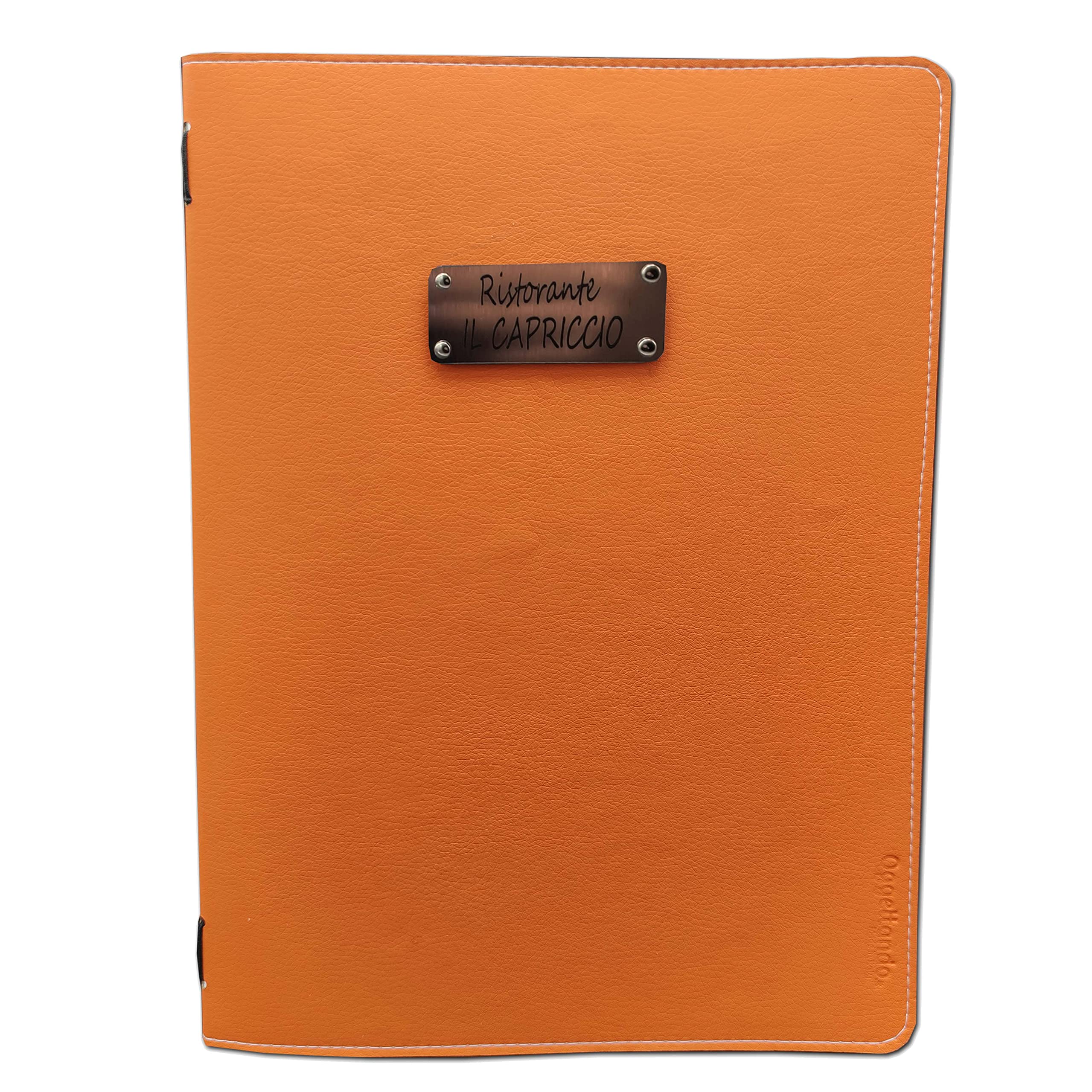 Juego de 6 menús personalizables A5 restaurante Pub Self Service Bar Cerveza Moderno; regalos útiles, originales y a precios bajos, naranja