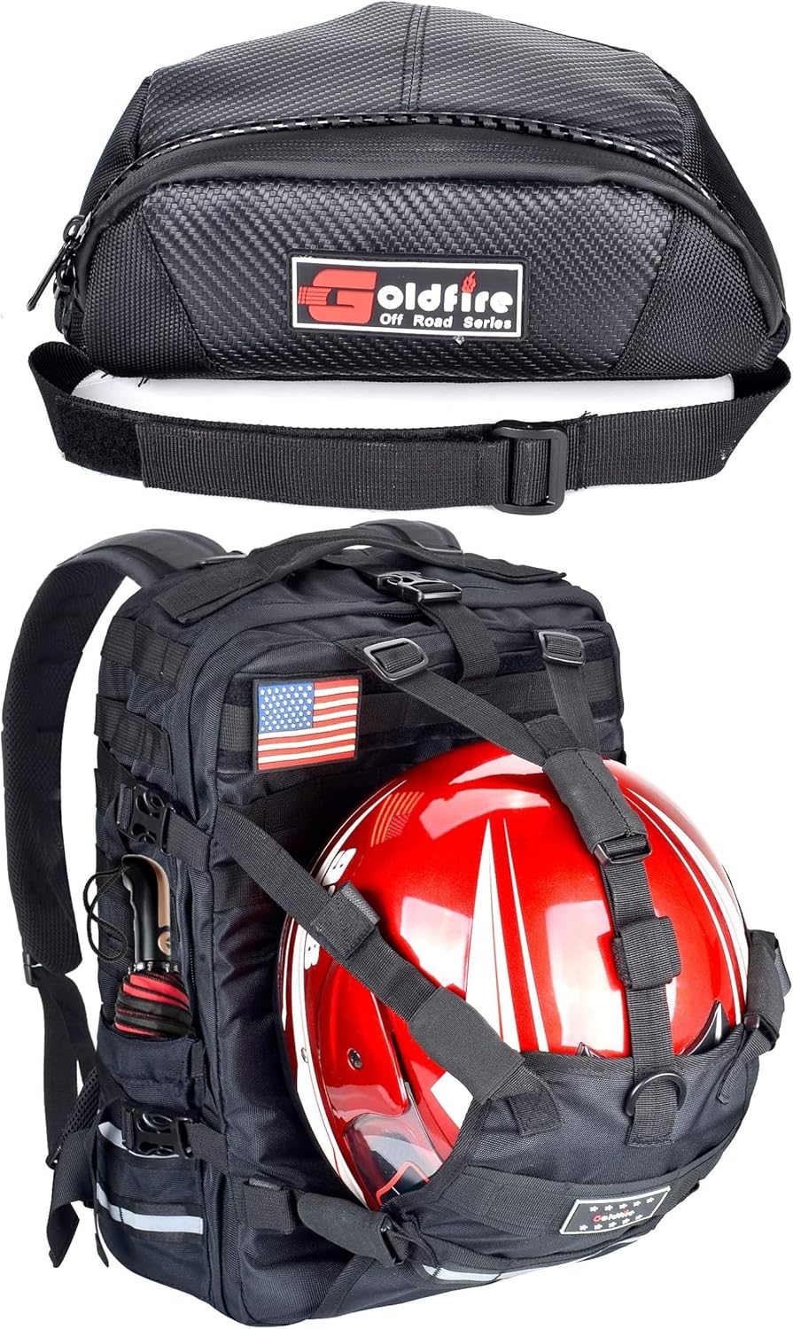 Goldfire Snowmobile Cycling Helmet Bag Casual Daypack Welding Backpack Snowmobile Windshield Ski Doo Dash Pouch Bag Compatible with Ski Doo REV- XP, Replace OEM # 860201176